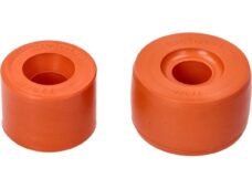silent block BGM PRO schokbreker achter oranje pk 125cc