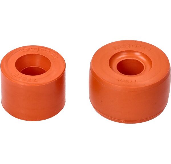silent block BGM PRO schokbreker achter oranje pk 125cc