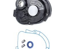 transmissiedeksel polini evolution 12mm zwart sco piaggio 4T