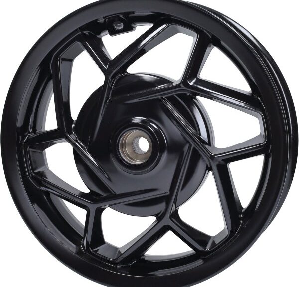 achterwiel Piaggio origineel euro-5 12 inch Vespa zwart glans primavera