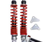schokbrekerset yss achter g-top gasgevuld 340mm rood/zwart gts alle mod.