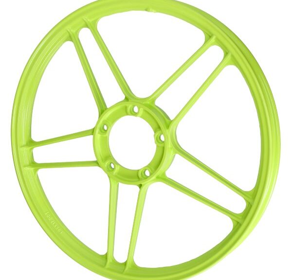 voorwiel/achterwiel fast-arrow sterwiel aluminium 10 spaaks 17 inch geel fluor X30
