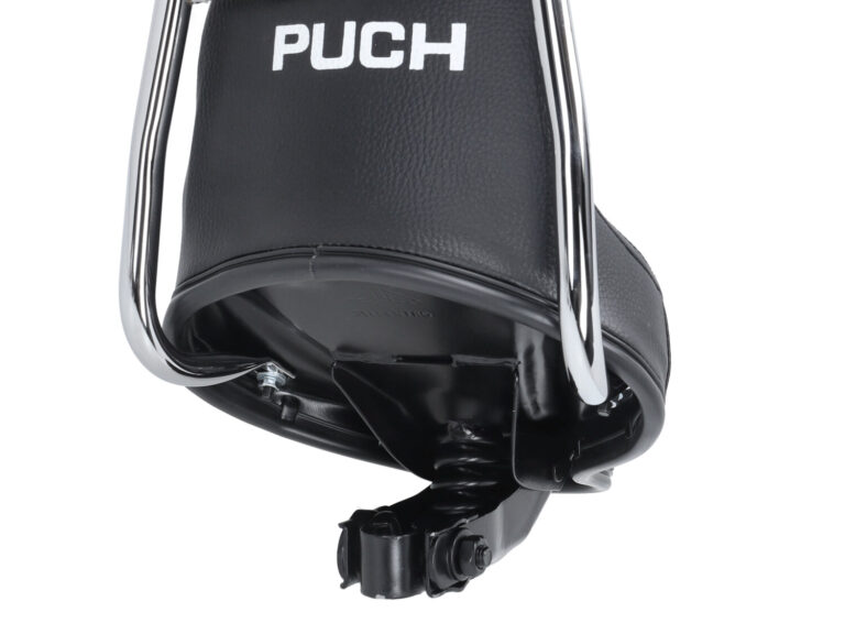 Zadel Chopper (made In Eu) Met Chrome Beugel Zwart Puch, Puch Maxi