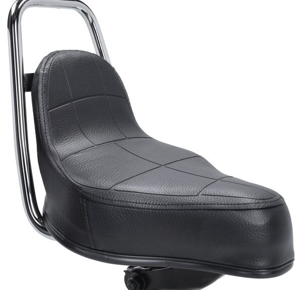zadel chopper (made in EU) met chrome beugel zwart puch