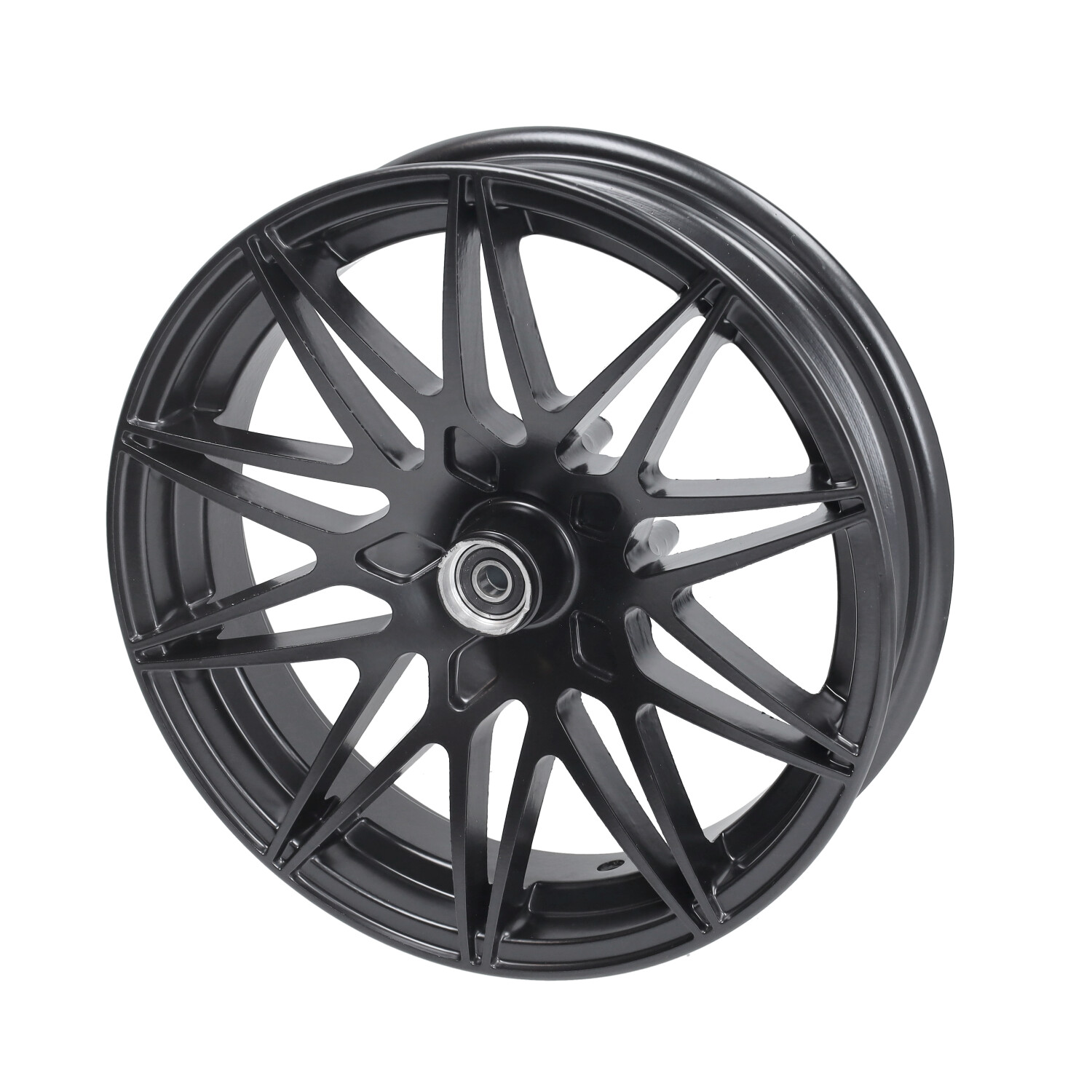 Wielset Fast Arrow Pro 11 En 12 Inch Wiel + Oversized Remschijfset Zwart Mat Piaggio, Zip2000, Zip 2t , Zip 4t - Afbeelding 8