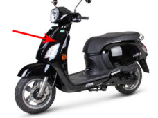 Voorscherm Sym origineel zwart — geschikt voor Sym Fiddle 3 64301-xfa-000-kg