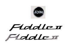 Embleemset Sym Zwart 3-delig Fiddle 2
