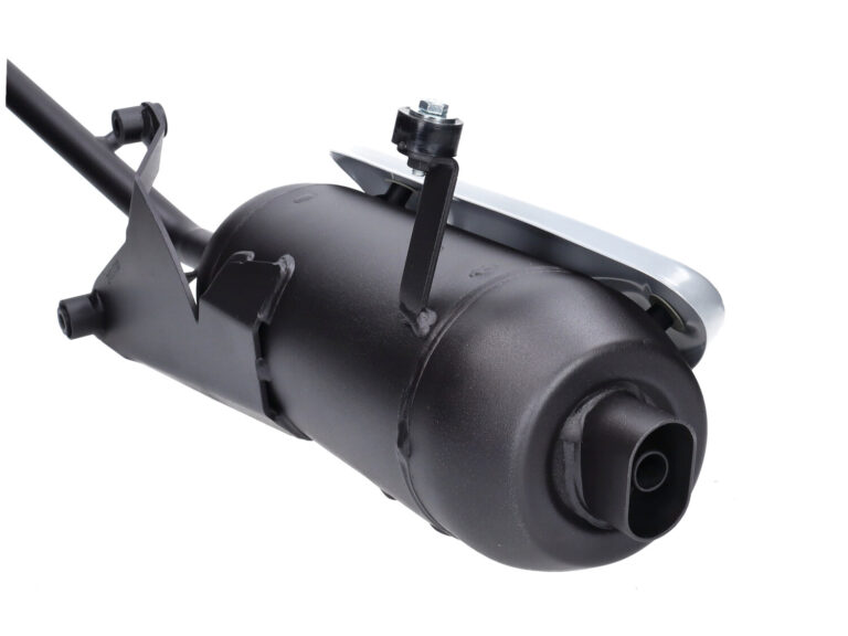 Uitlaat Tecno Euro-4 Straight (made In Eu) Zwart Fiddle 2 4t