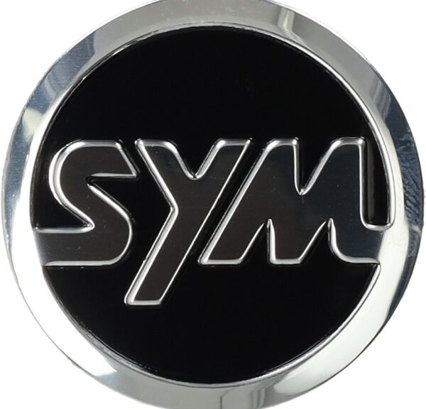 embleem Sym origineel logo voorscherm 40mm sco sym 4t 87554-aza-000