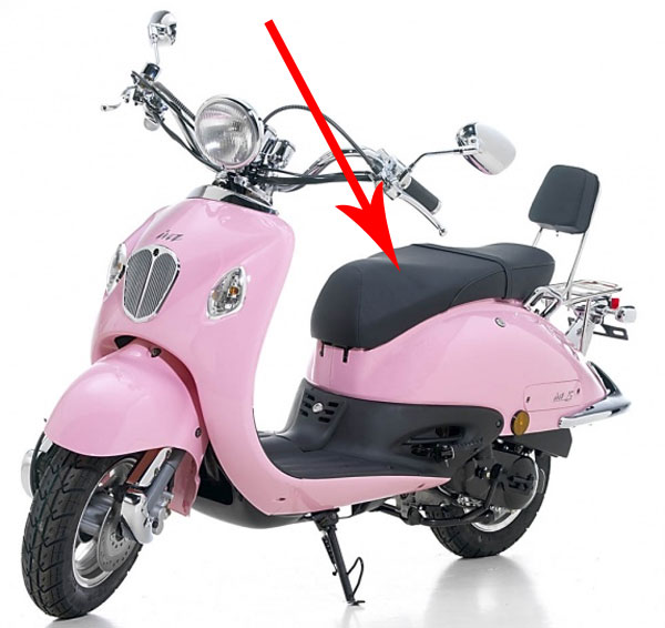 Buddyseat Benzhou origineel zwart — geschikt voor Benzhou Retro