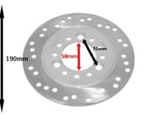 remschijf Benzhou origineel 3-gaats voor 190mm sym