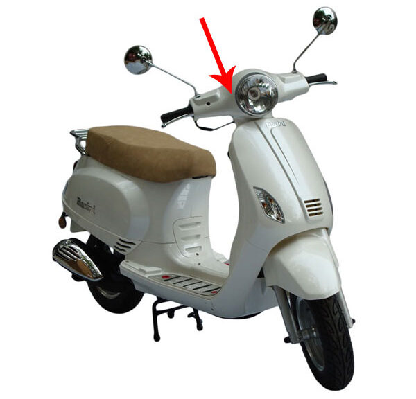 Koplampspoiler wit china lx/napoli — geschikt voor Znen vx50