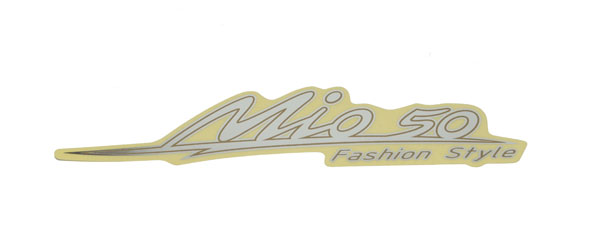 Sticker Sym origineel zijscherm woord — geschikt voor Sym mio50 Fashion Style