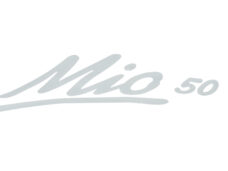 Sticker Sym origineel voorscherm woord — geschikt voor Sym mio50 Mio