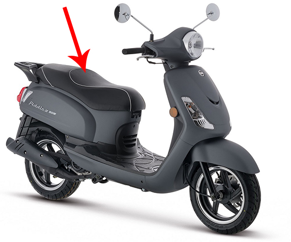 Buddyseat Sym origineel — geschikt voor Sym Fiddle 2 77200-x1a-830-t2