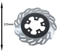 remschijf Sym origineel wave 5-gaats voor/achter 225mm symphony sr 45121-ate-000