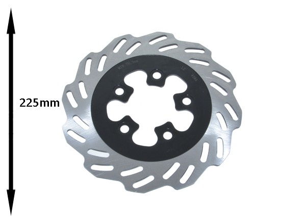 remschijf Sym origineel wave 5-gaats voor/achter 225mm symphony sr 45121-ate-000