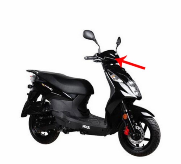 stuurkap Sym origineel zwart orbit 2