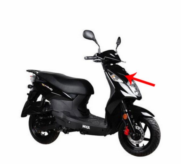 voorscherm Sym origineel zwart orbit 2