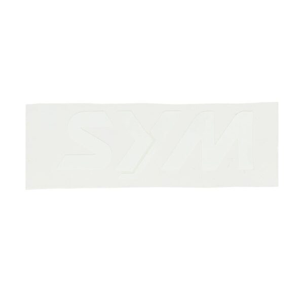 sticker Sym origineel onderspoiler wit fiddle