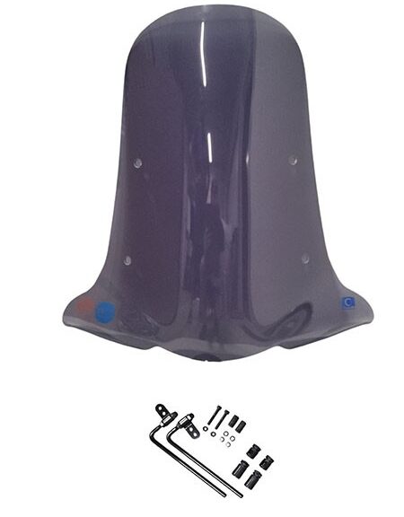 windscherm Regia met bevestigingsset (made in EU) smoke yadea C1S
