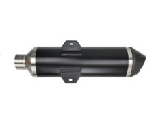 Uitlaat Polini Euro-4 Racing Rvs Piaggio Zwart Mp3 500cc 190.0065