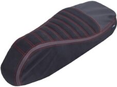 buddydek Regia alcantara streep Sport (made in EU) Vespa zwart/rood >2024 gts 125cc