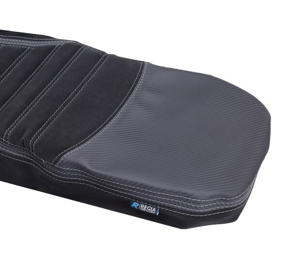 buddydek Regia alcantara streep Sport (made in EU) Vespa zwart/grijs >2024 gts 125cc