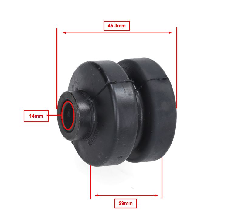 Silent Block Piaggio Origineel Motorophanging Mp3 400, Mp3 500cc, Mp3 530 Hpe 1c005178 - Afbeelding 2