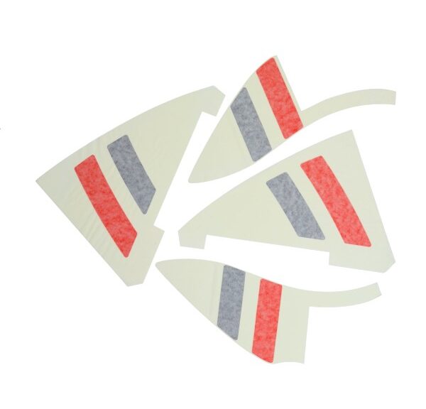 stickerset Piaggio origineel zijscherm Euro-5/5+ links+rechts elettrica