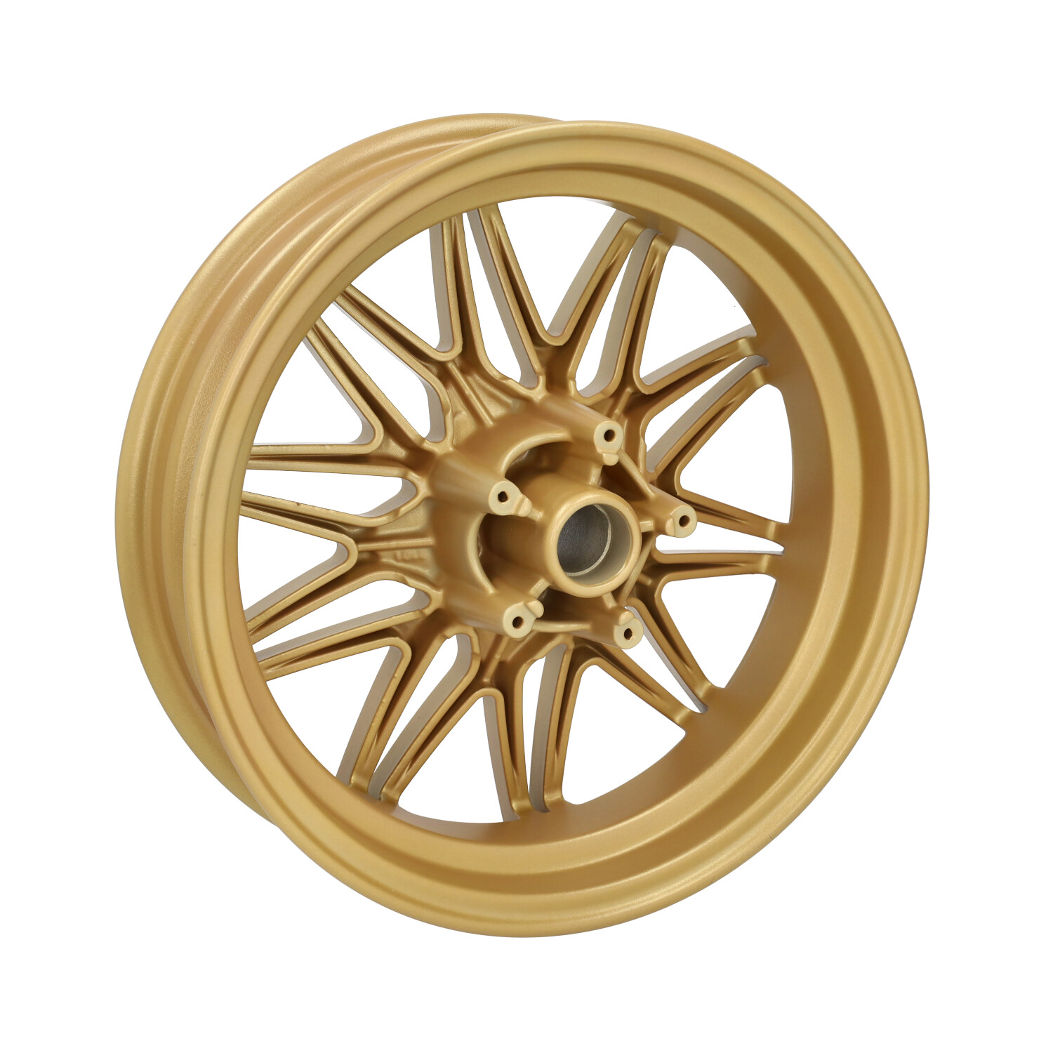 Wielset Fast Arrow Pro 11 En 12 Inch Wiel + Oversized Remschijfset Goud Piaggio, Zip 2t , Zip 4t, Zip2000 - Afbeelding 5