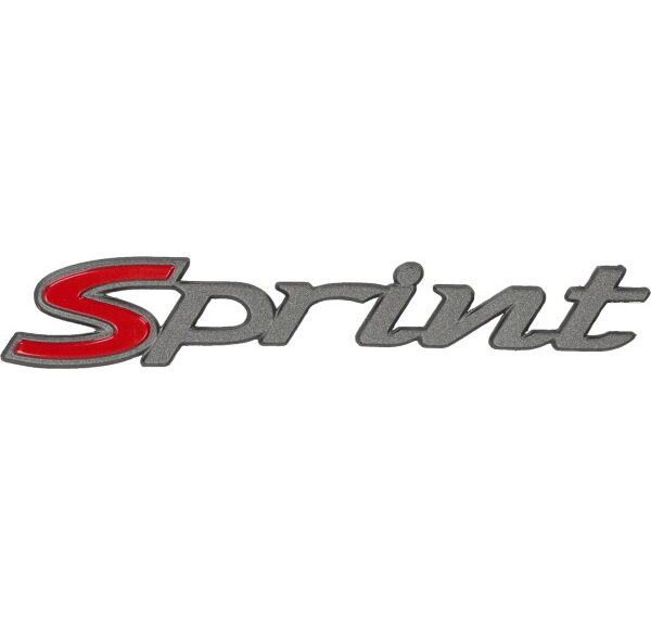 sticker Piaggio origineel woord [sprint] grijs elettrica