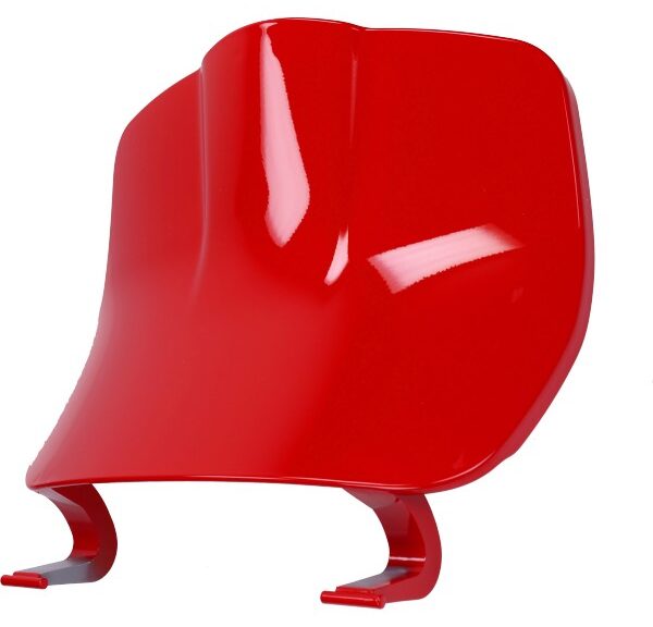 beenschilddeksel Piaggio origineel Euro-5+ rood elettrica