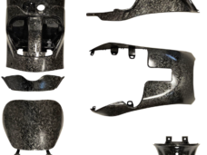 Plaatwerkset binnenzijde compleet forged carbon look 9-delig zip2000