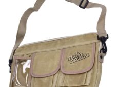 schoudertas Moto-Nostra universeel 4-vaks beige bromfiets