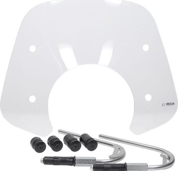 windscherm Regia + bevestigingsset laag (made in EU) >2024 helder vespa