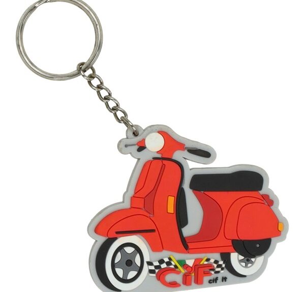 sleutelhanger cif rood piaggio & vespa