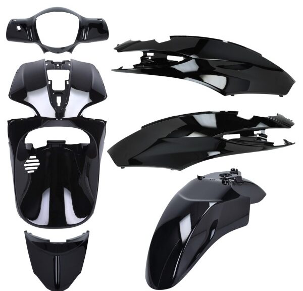 plaatwerkset DMP euro-5 2021-2024 piaggio zwart glans 6-delig liberty