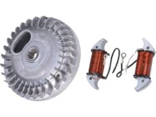 ontst+vliegwielset compleet 6v bromfiets vespa