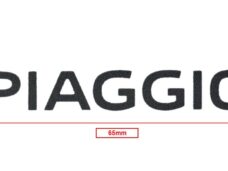 Embleem Piaggio Origineel Woord [piaggio] Achterscherm Zwart Zip 4t 2h003414000a1