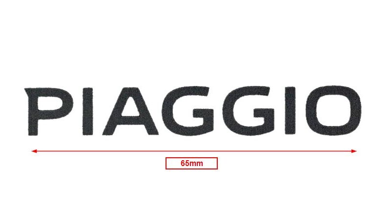 Sticker Piaggio Origineel Woord [piaggio] Achterscherm Zwart Zip 4t 2h003414000a1