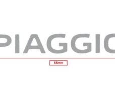 Sticker Piaggio Origineel Woord [piaggio] Achterscherm Grijs Zip 4t 2h003414000a2