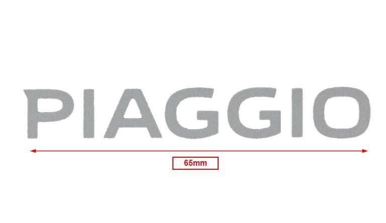 Sticker Piaggio Origineel Woord [piaggio] Achterscherm Grijs Zip 4t 2h003414000a2