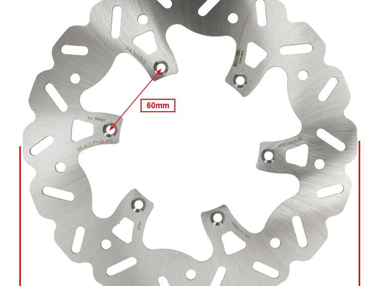 Remschijf Malossi Wave 6-gaats Vanaf 2006 Voor 250mm Runner 6217150