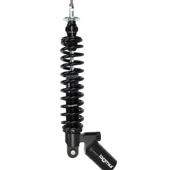 schokbreker BGM PRO R12 vespa achter 365mm zwart primavera 125/150 4t