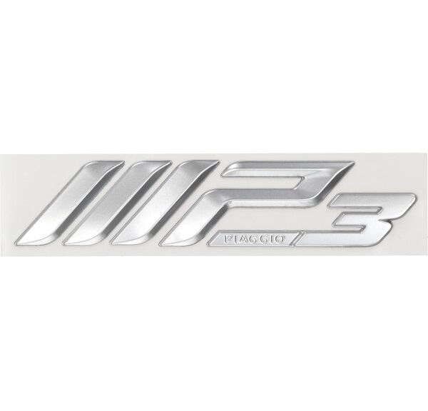 embleem Piaggio origineel woord [mp3] 300/400/500 zilver mp3 1b001460