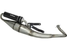 uitlaat Leovince 2t hand made TT black edition zwart nrg