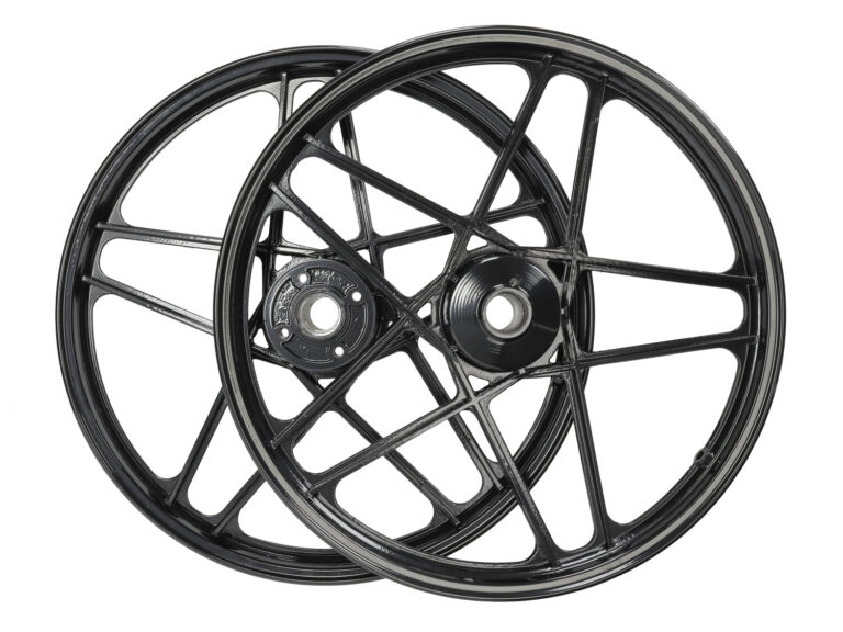 Wielset fast-arrow 17 inch zwart glans — geschikt voor Hercules Prima