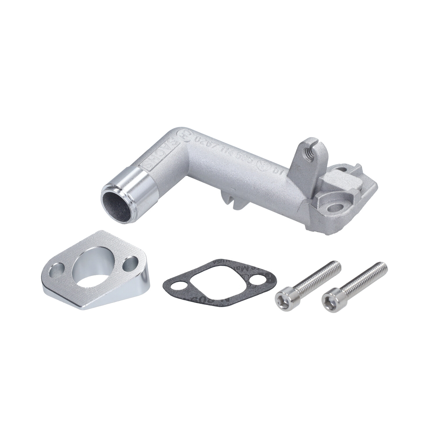 DMP spruitstuk 16mm voor Hercules Prima brommer carburateur aansluiting