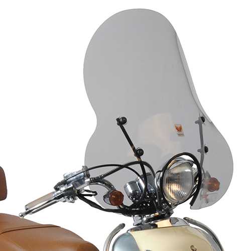 Windscherm isotta met bevestigingsset hoog smoke — geschikt voor BTC Grande Retro Old Luxe